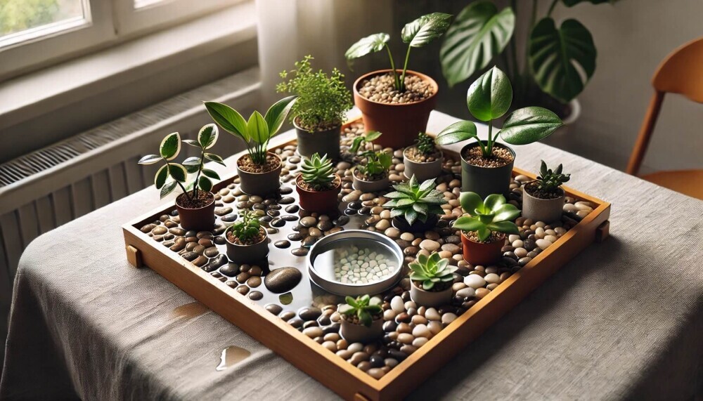 humidity tray setup