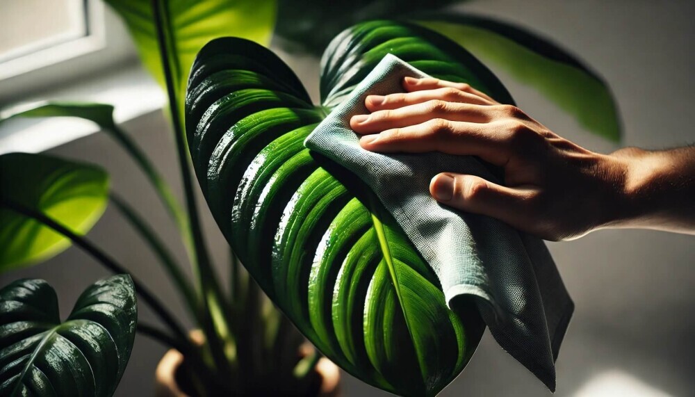 clean surface of the leaf