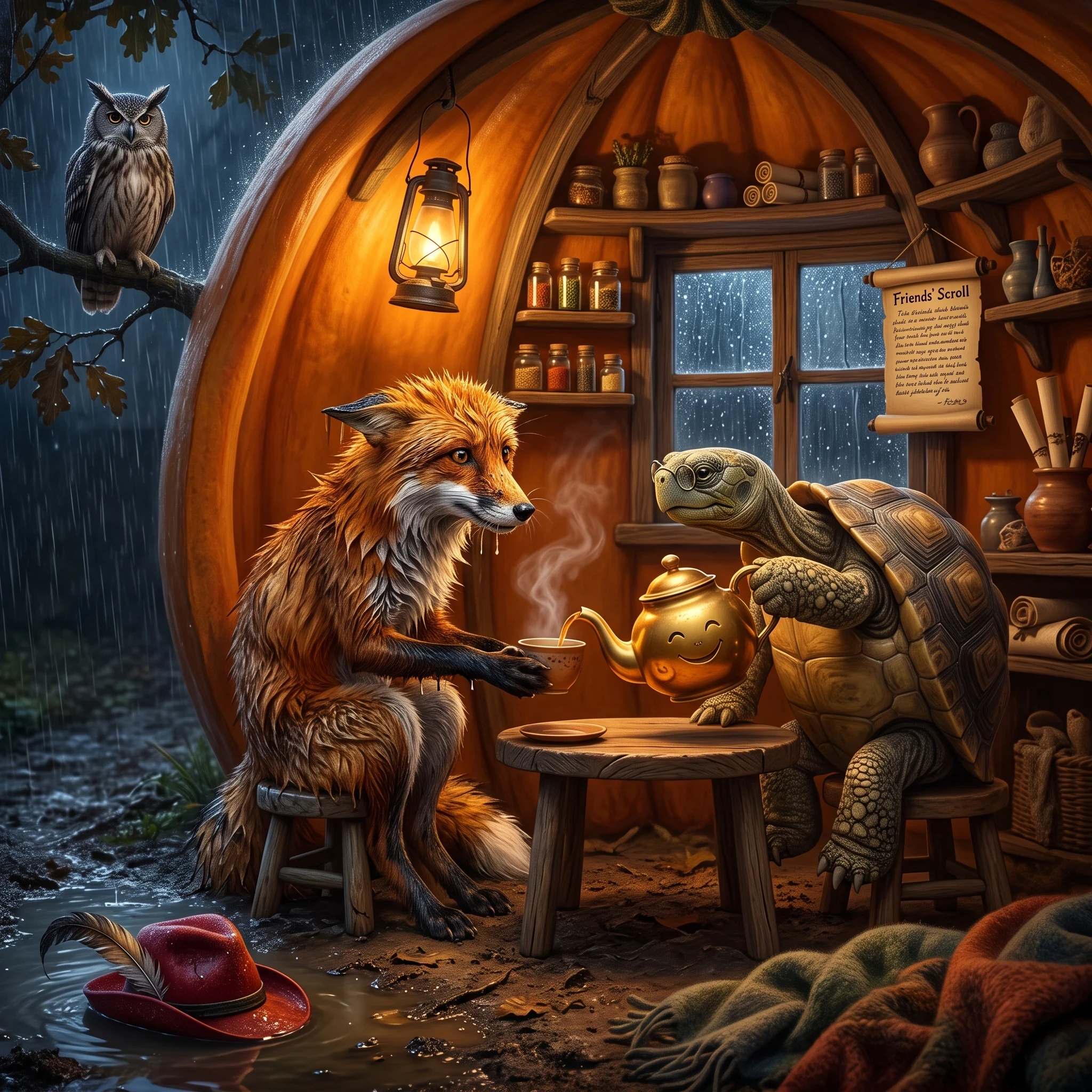Pink Spring Tea Kettle The Tortoise Who Lit the Lantern Path - A folktale of the Whispering ...