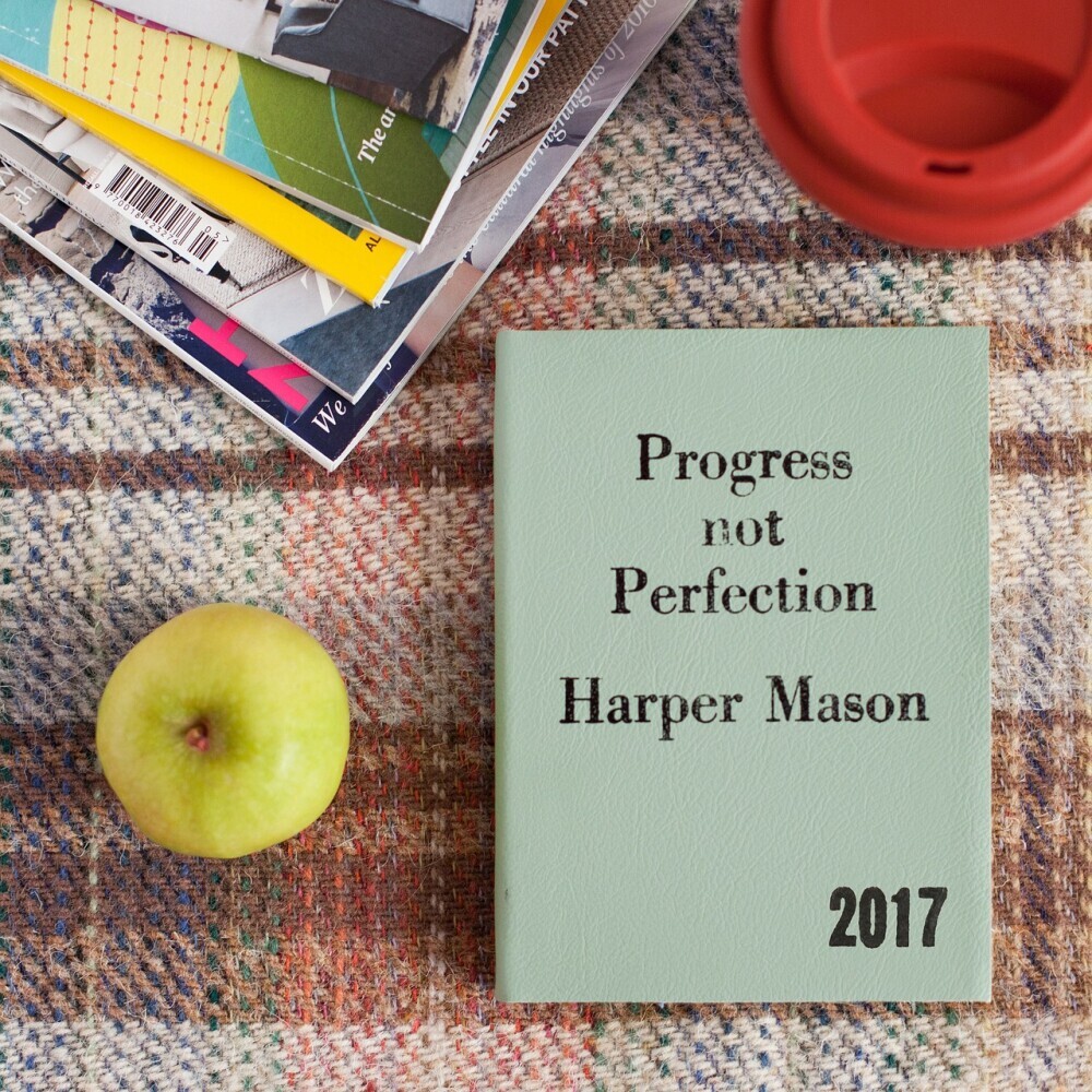 Cover of book 'progress not perfection' by harper manson.