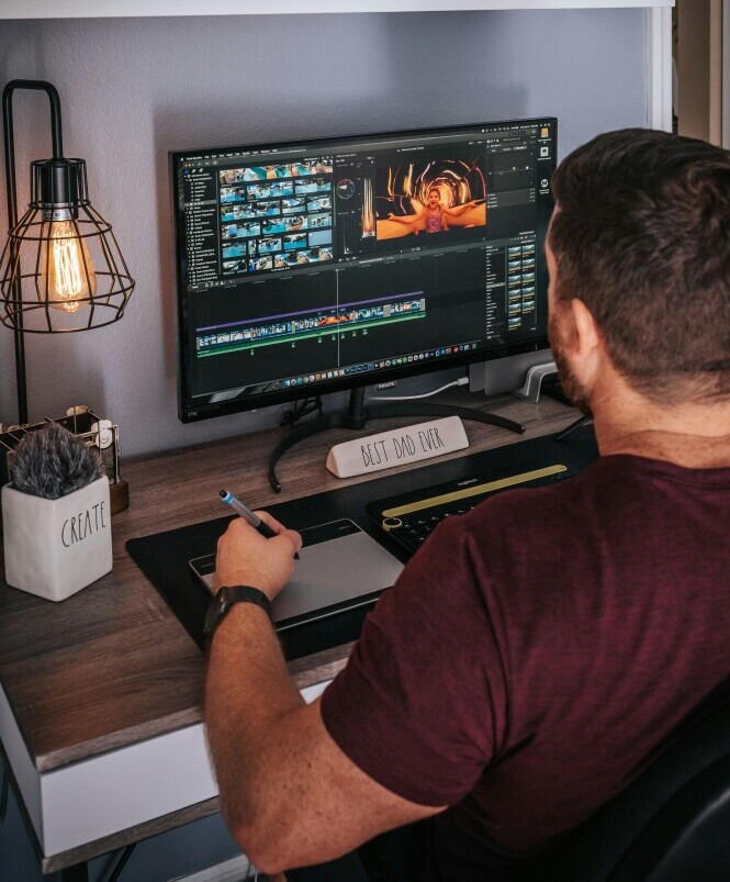 A content creator refining their workflow over time, improving efficiency and staying organized