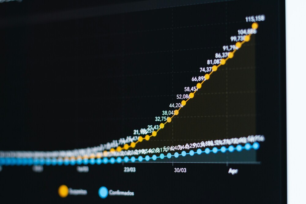 Affiliate marketer building momentum through consistent content creation. A content creator steadily producing blog posts with visible progress charts, growing momentum visualized