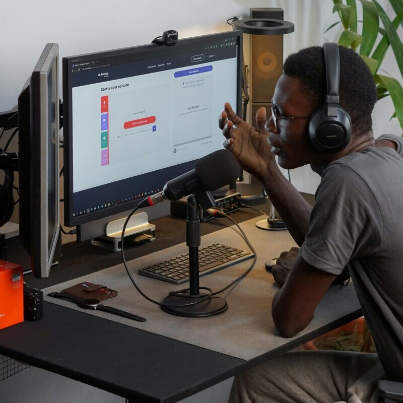 A content creator organizing tasks by priority, focusing on important work and making steady progress