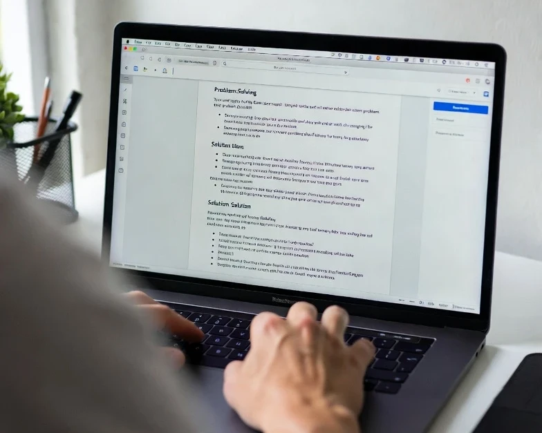 Affiliate marketer solving audience problems through blog content