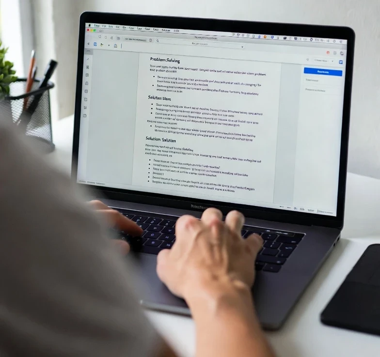 A content creator expanding one idea into multiple blog topics, organizing them into a clear content plan