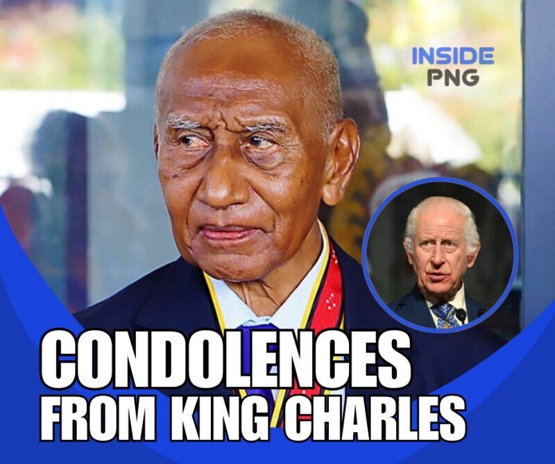 image of condolence message from King Charles III to Sir Julius Chan