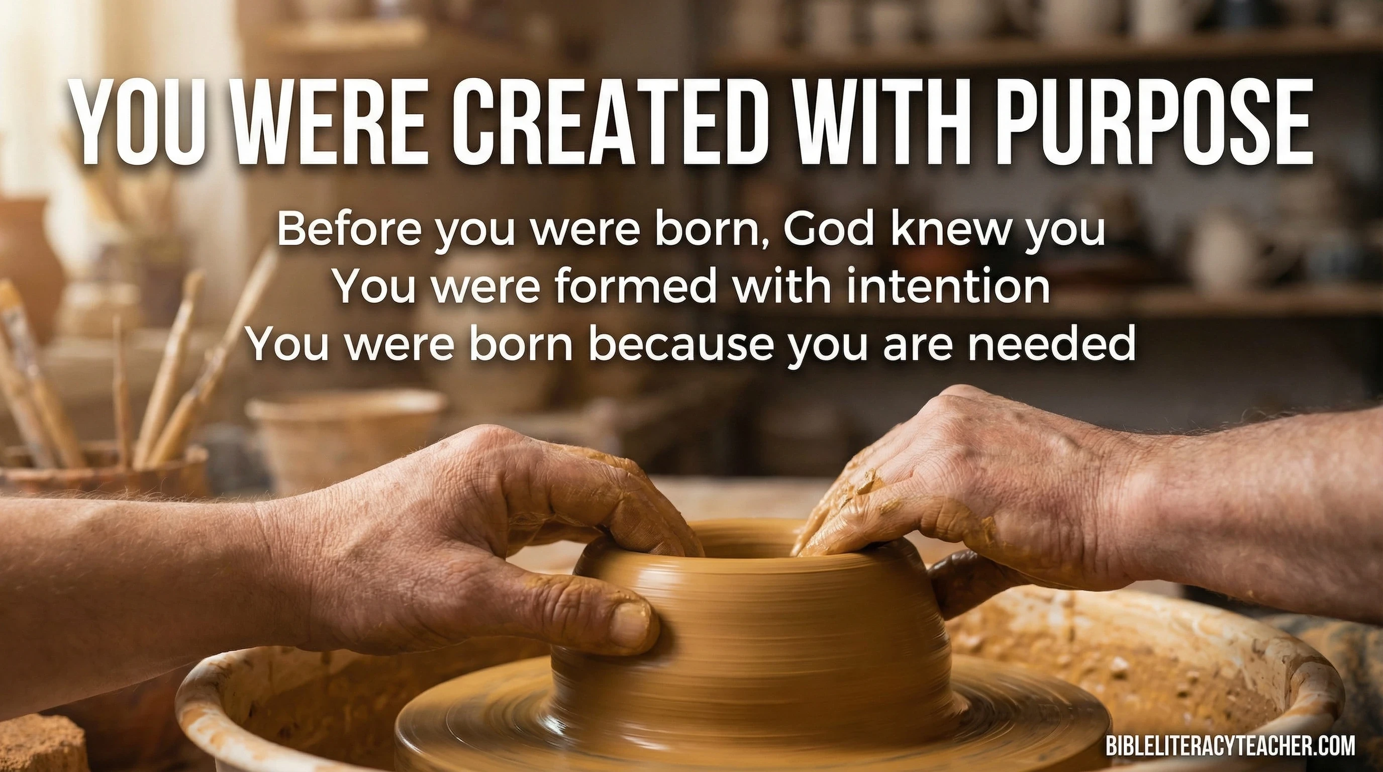 You were created with purpose.