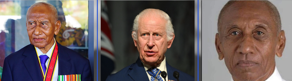 image of King Charles III and late Chief Sir Julius Chan of Papua New Guinea