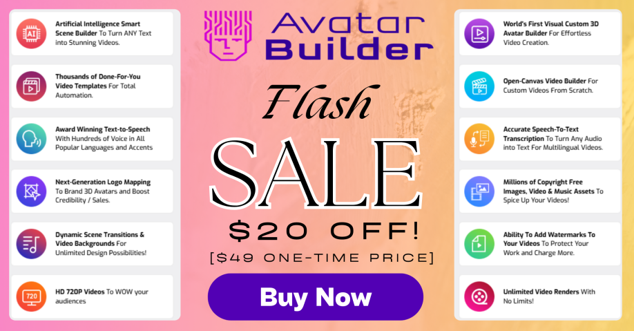 Avatar Builder ads banner