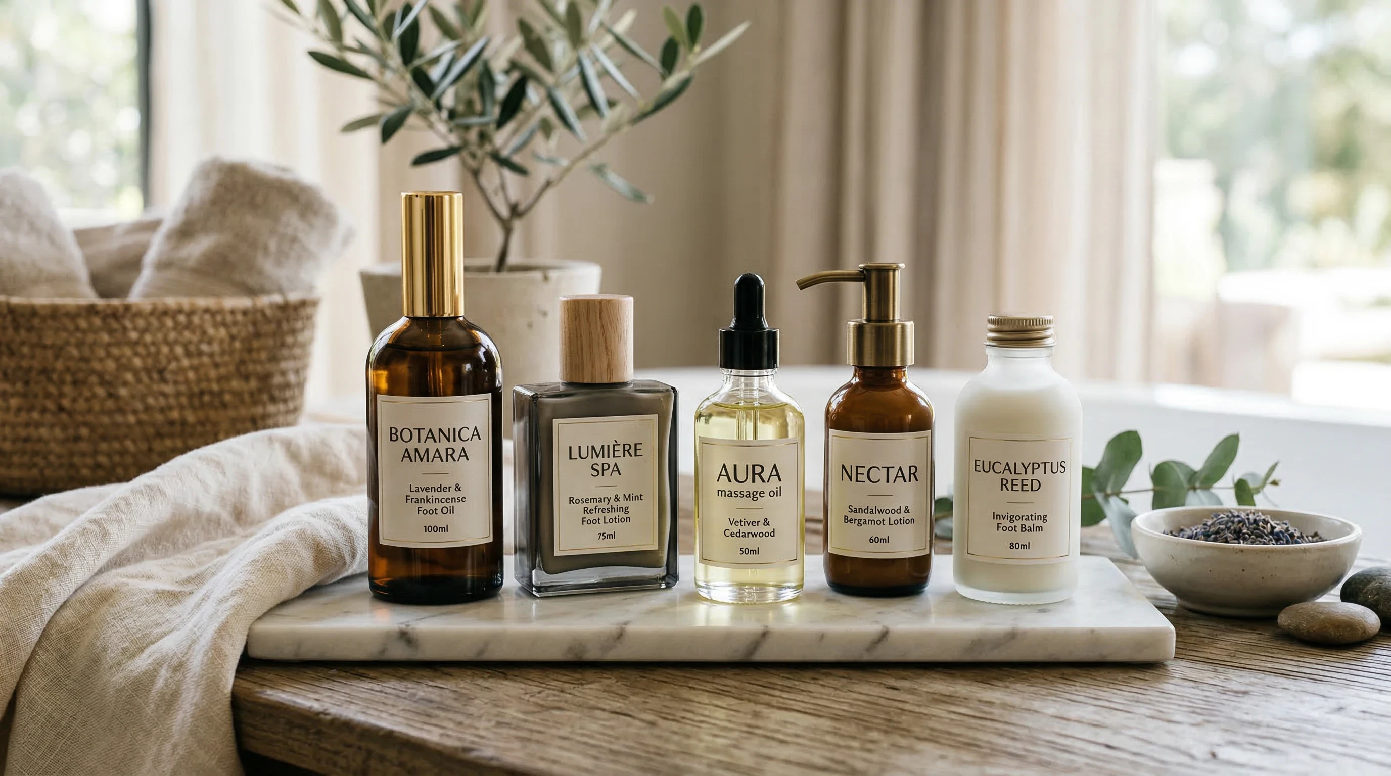 Scented Foot Lotions and Oils