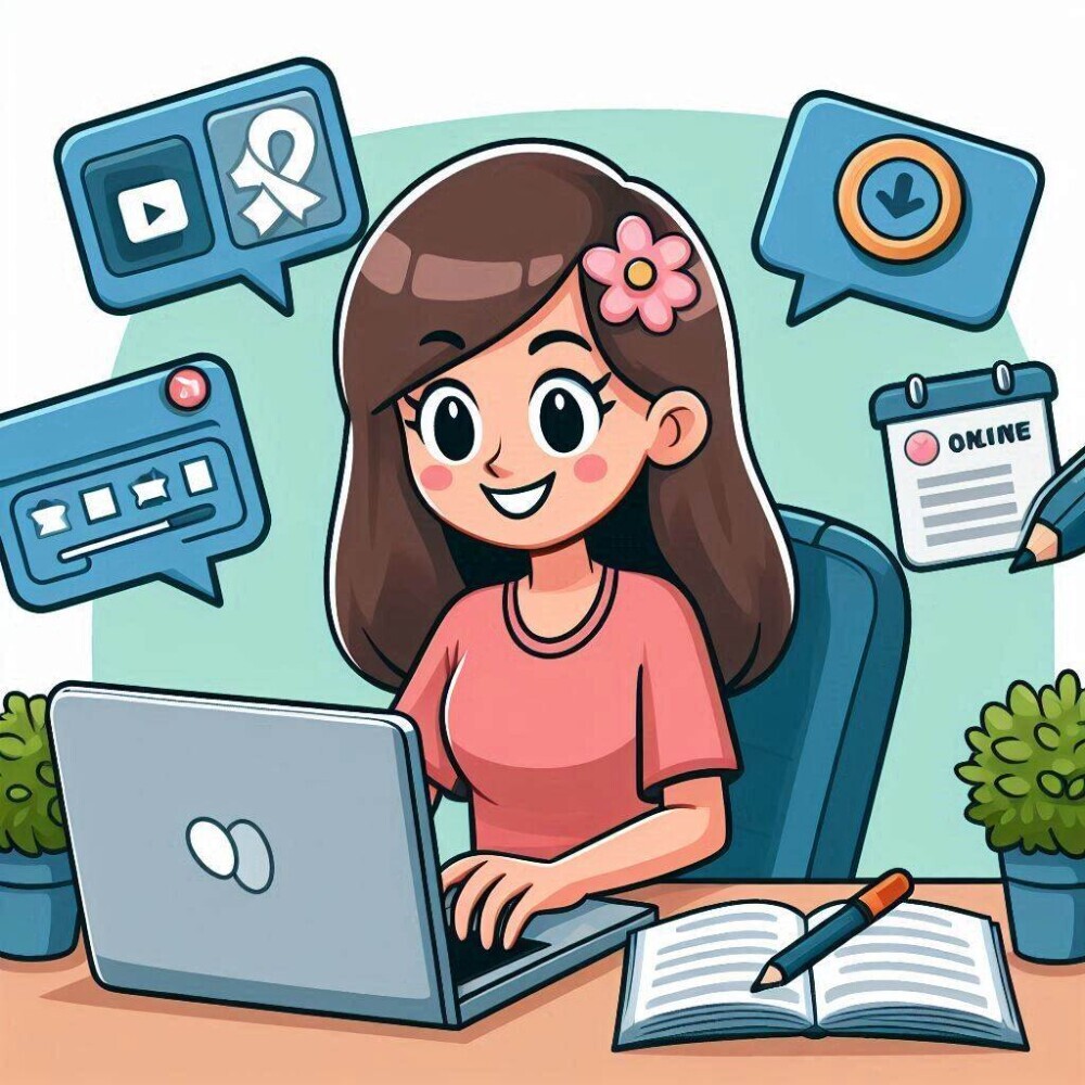 mom who is building a solid online presence by social media