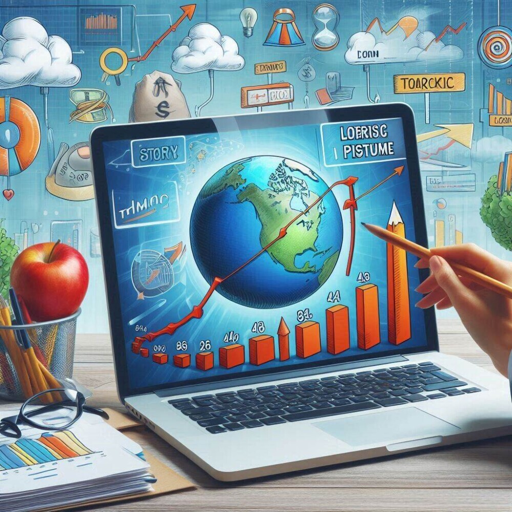 picture of long term success looking at items that are trackable like charts and numbers