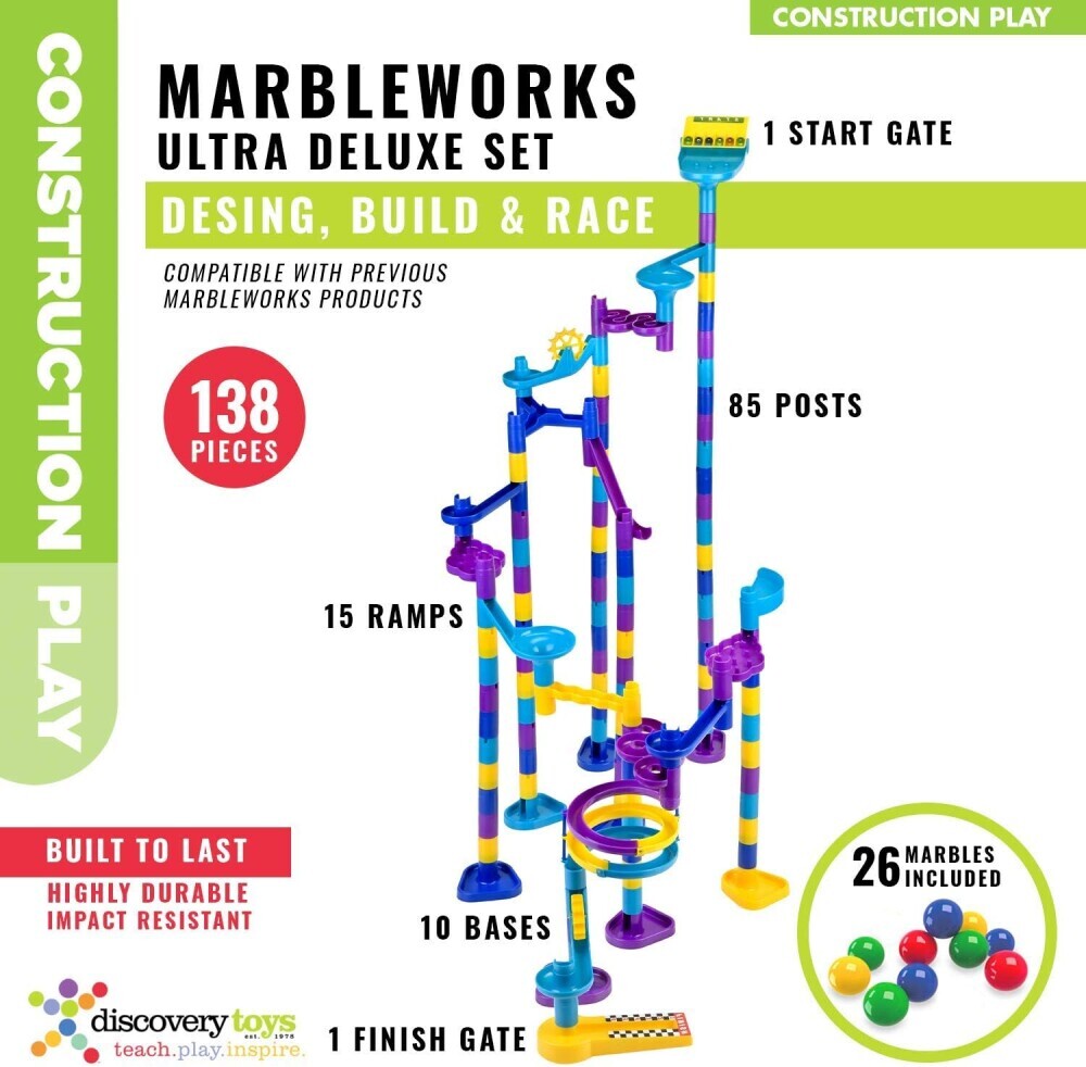 Discovery Toys MARBLEWORKS® Marble Run Ultra Deluxe Set Product Review
