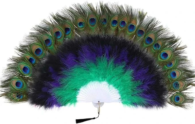 Peacock Feather Fans