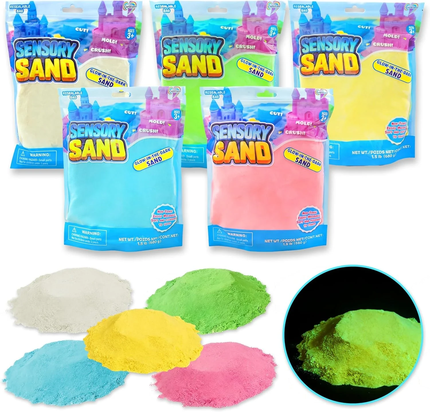 Glow in the Dark Kinetic Sand