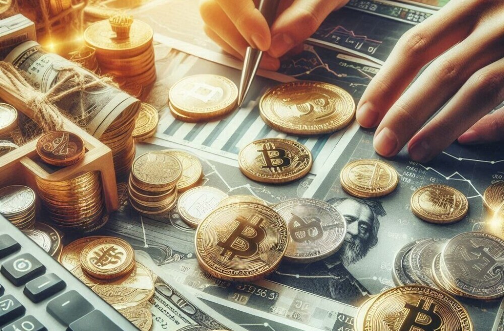 Bitcoins and price charts