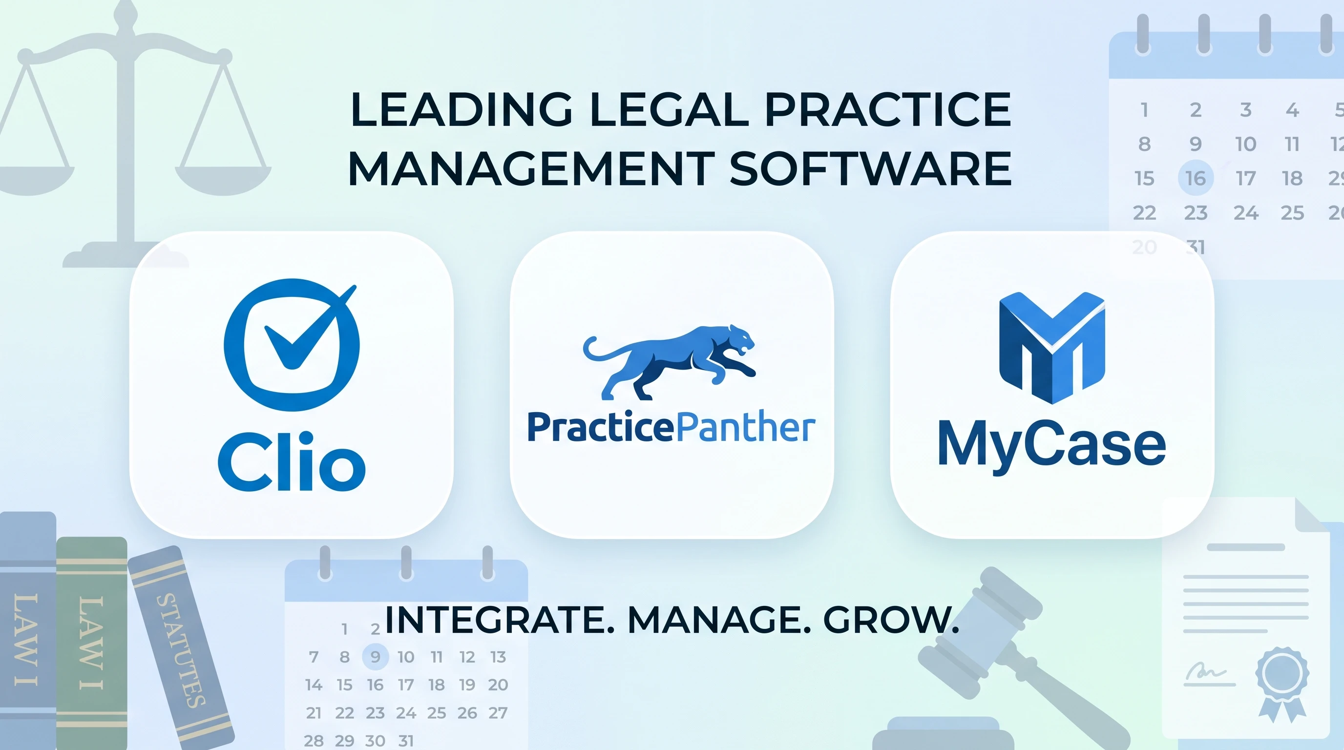 Clio vs PracticePanther vs MyCase legal software comparison