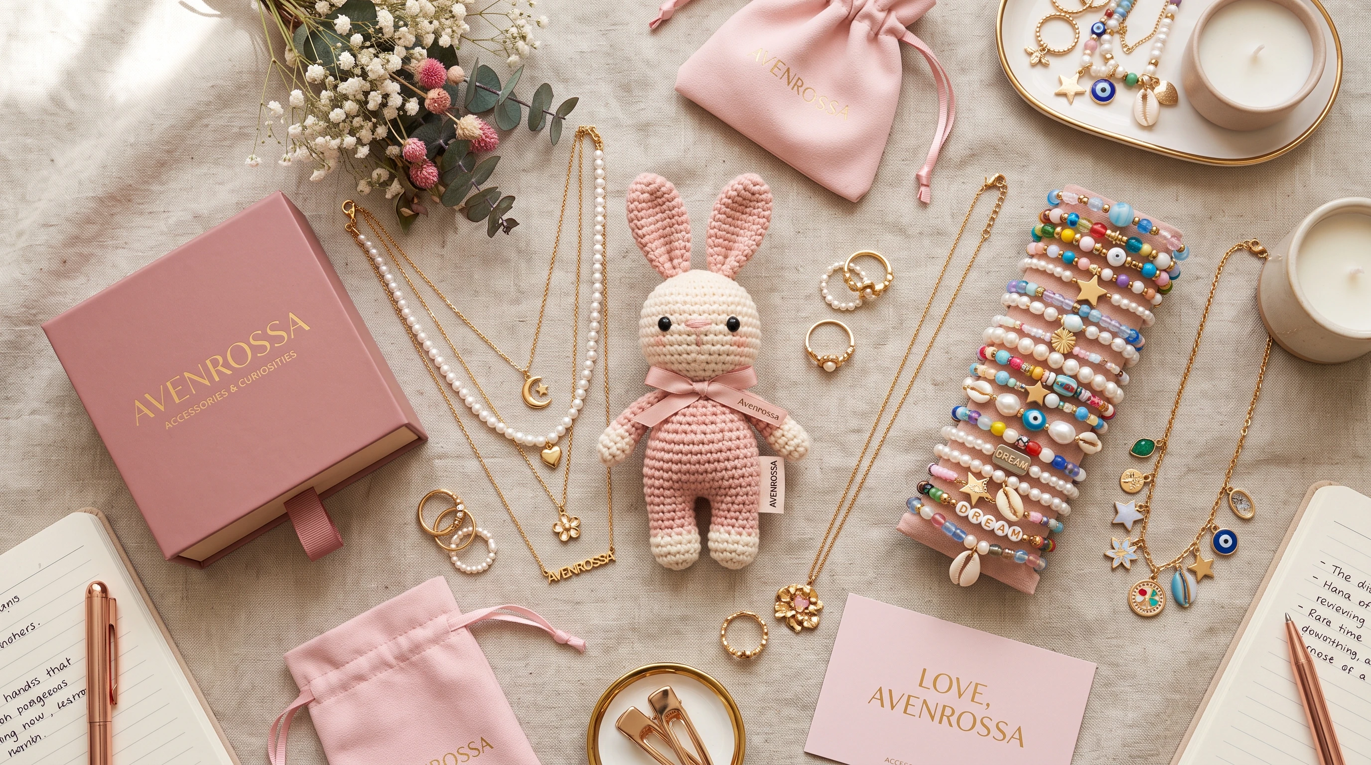 Avenrossa jewelry and accessories selection