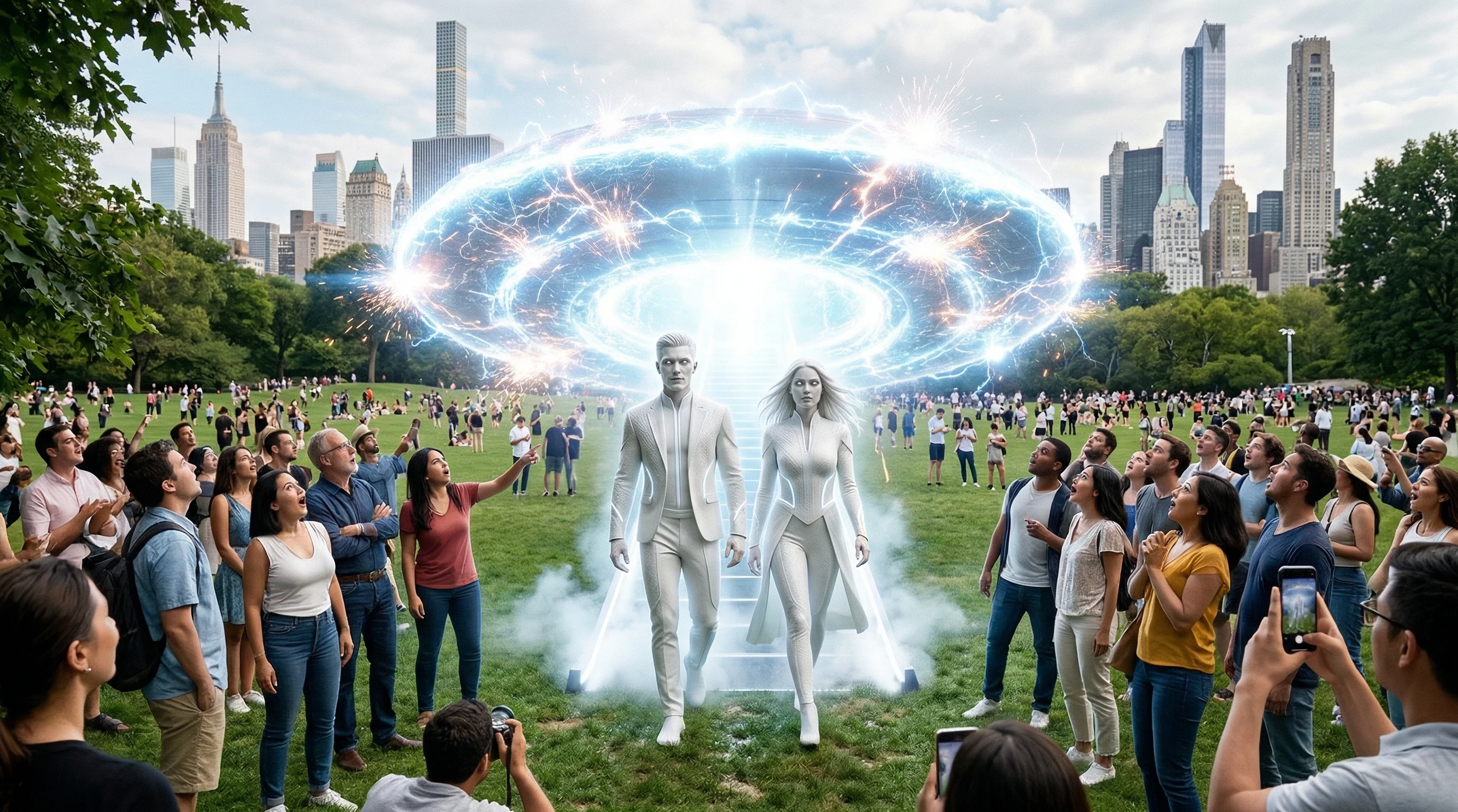 Angels UFO In Central Park, NY