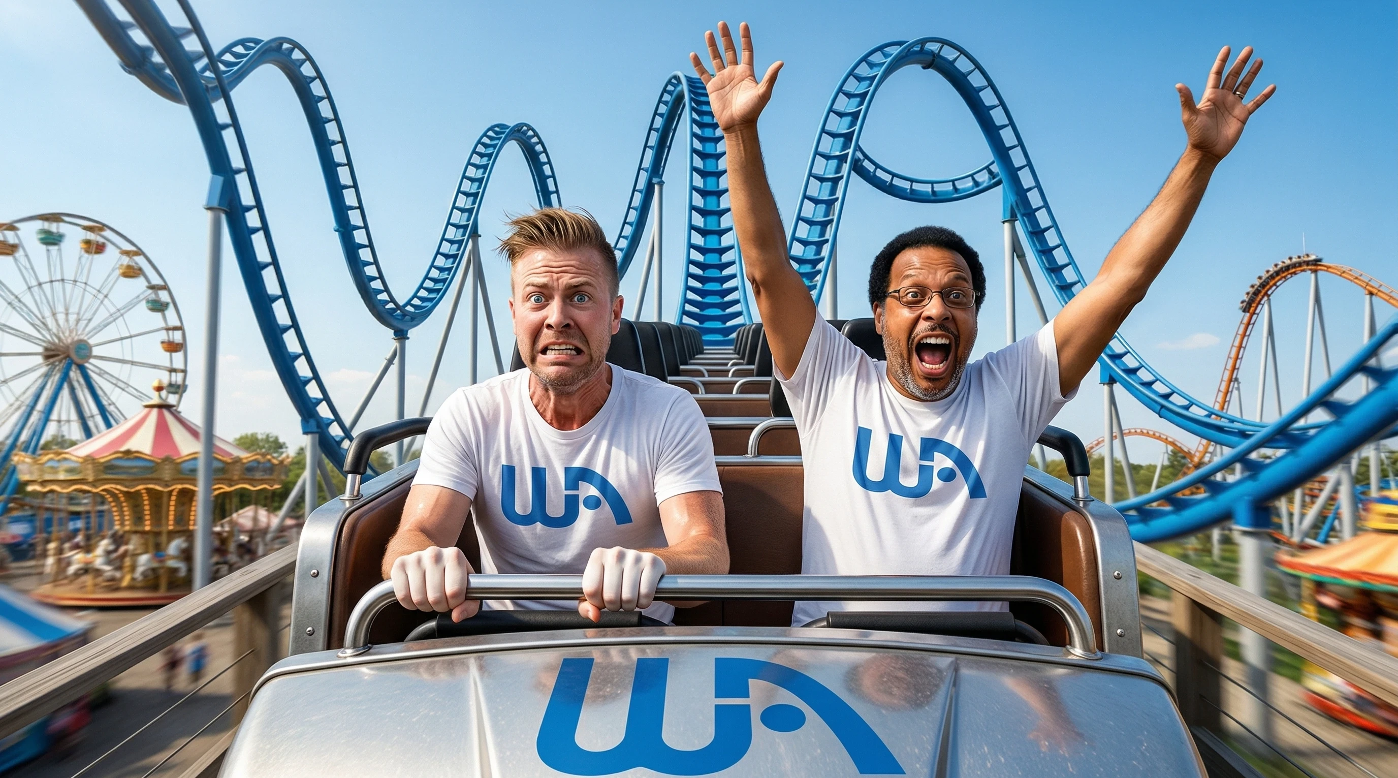 The WA Amusement Park Roller Coaster