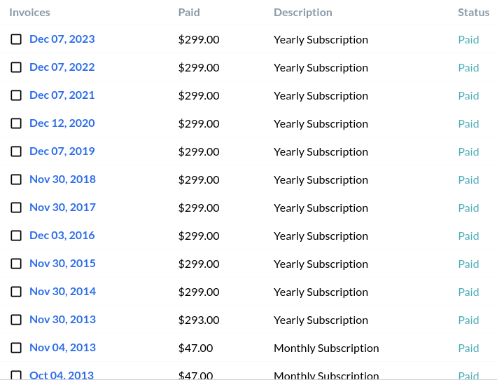 WA Black Friday Yearly Membership Prices