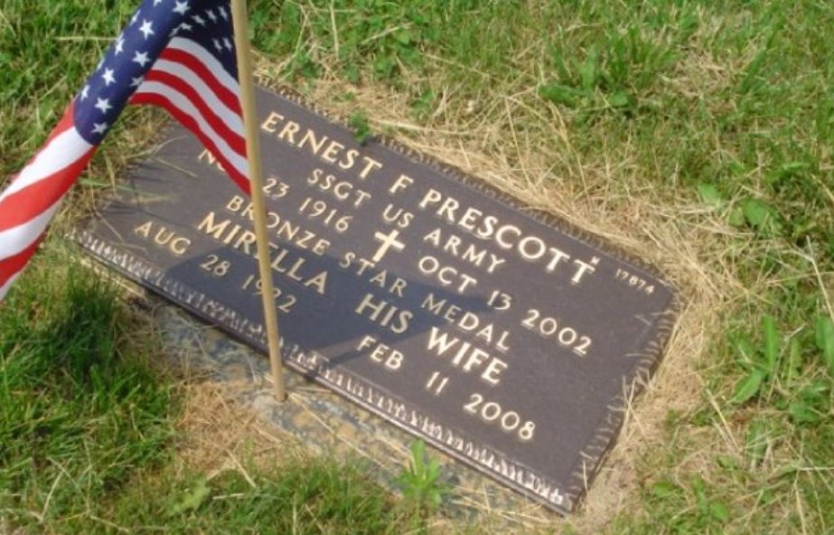 Grave Marker at Veterans Cemetery in NJ for my Dad & Mom