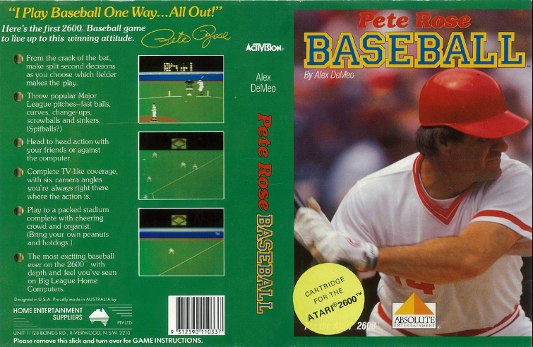 Pete Rose Baseball Video Game