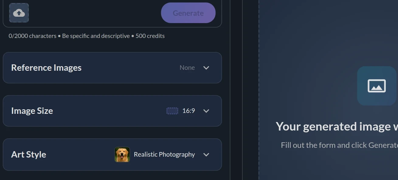 WA Image Studio Settings