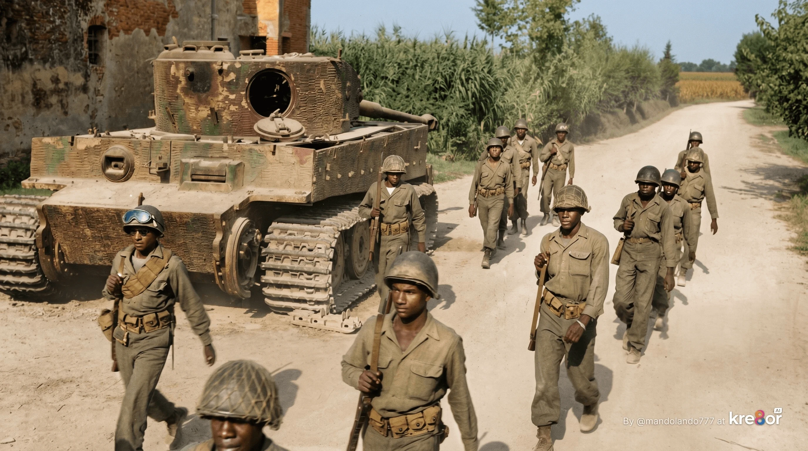 Buffalo Soldiers of the 92nd ID in Italy