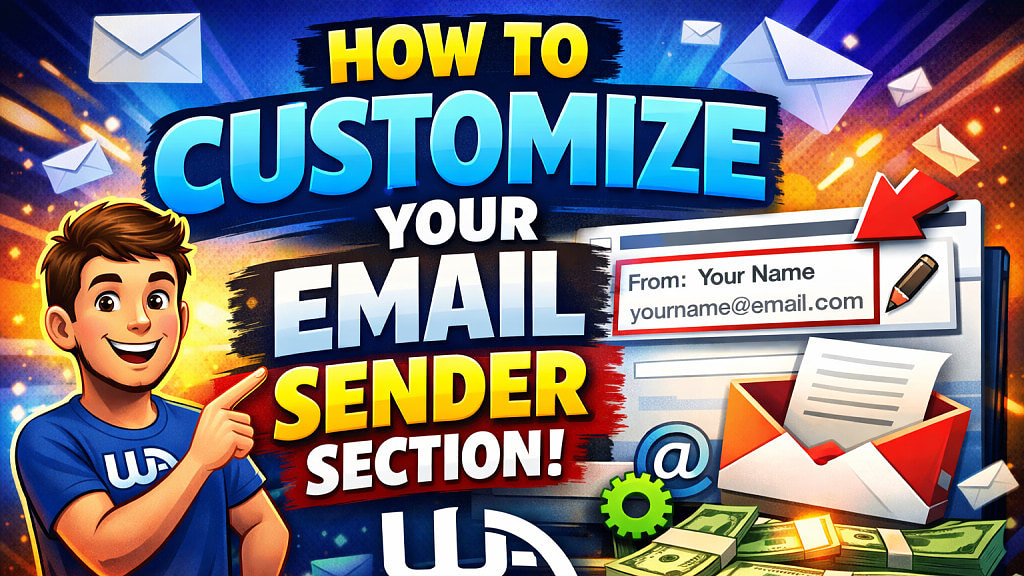 How to customize your email sender section