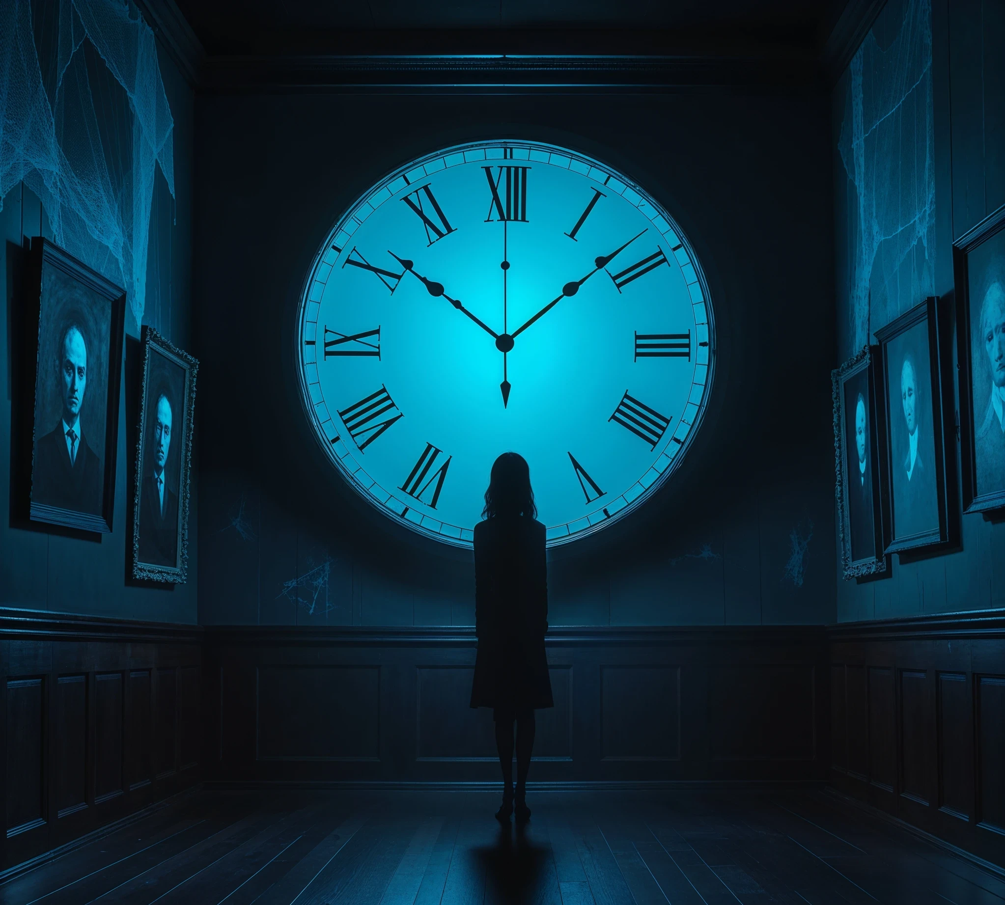 Christmas Future Clock ticking and Shadow