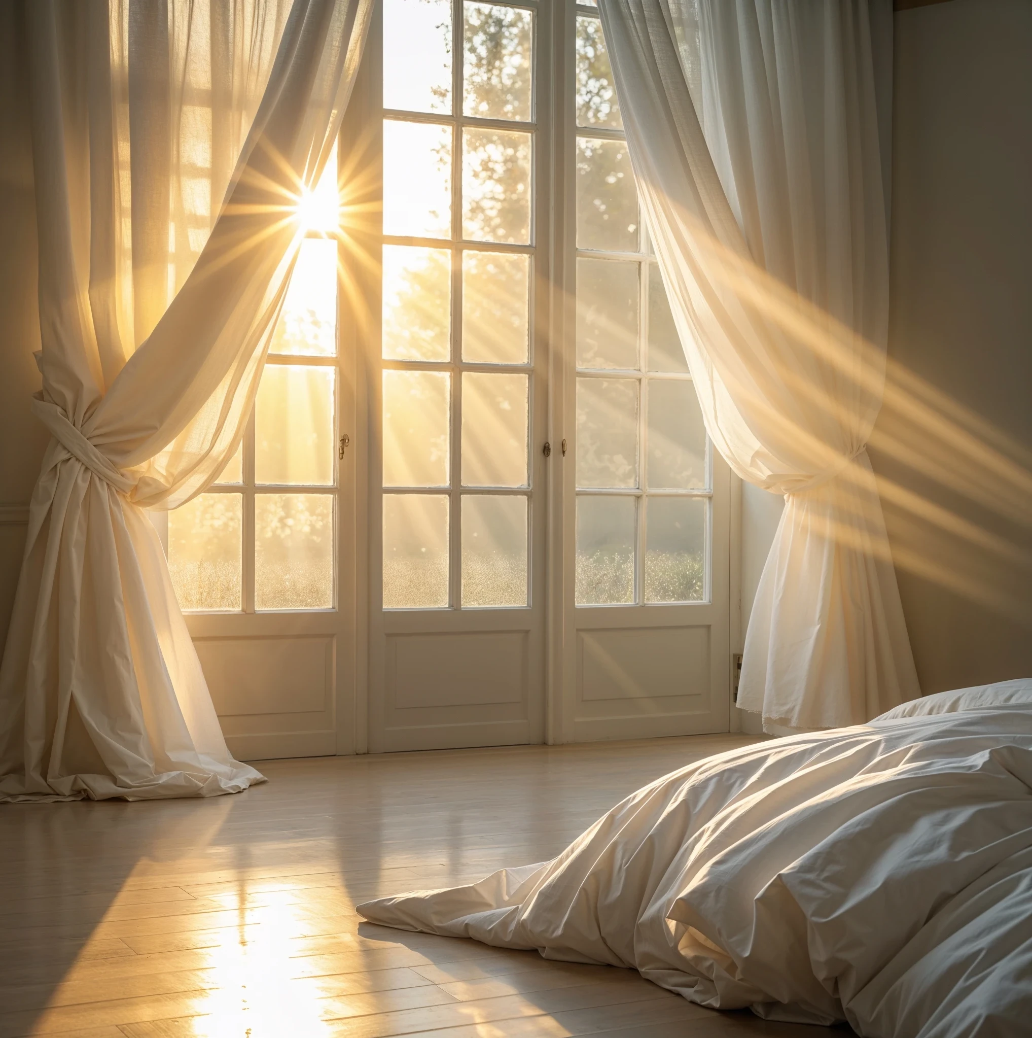 Sunshine rays coming through window in morning, representing renewed hope