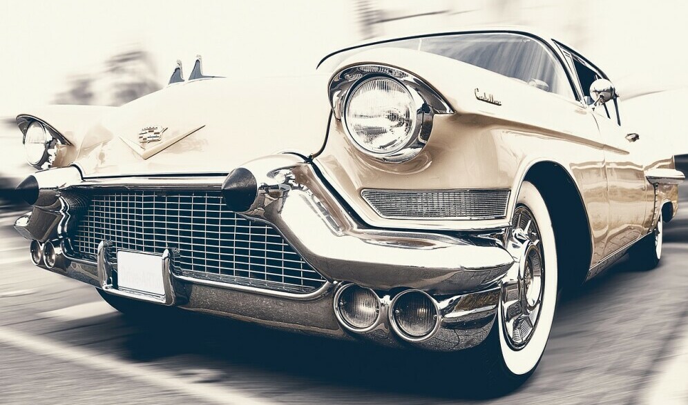 a 1950's mint condition Cadillac