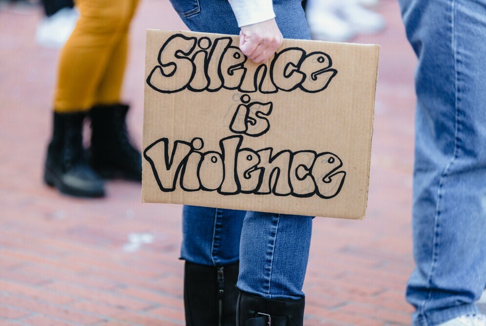 sign: silence is violence