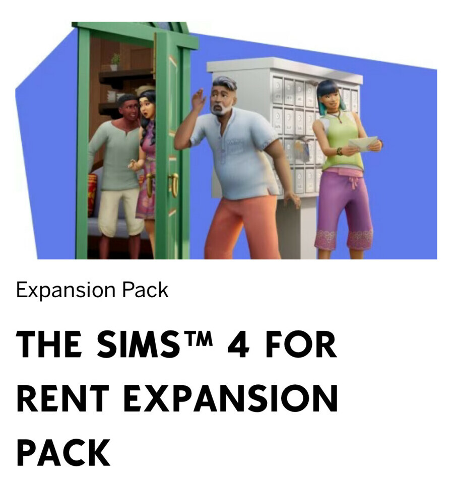 Sims 4 For Rent Expansion Pack