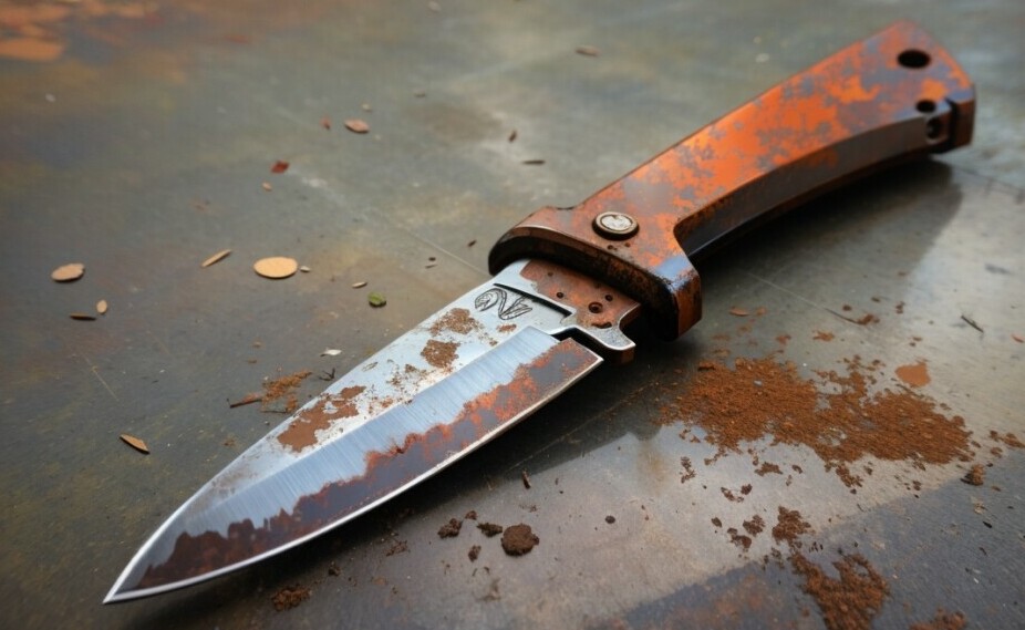 Rusty (oxidation) knife