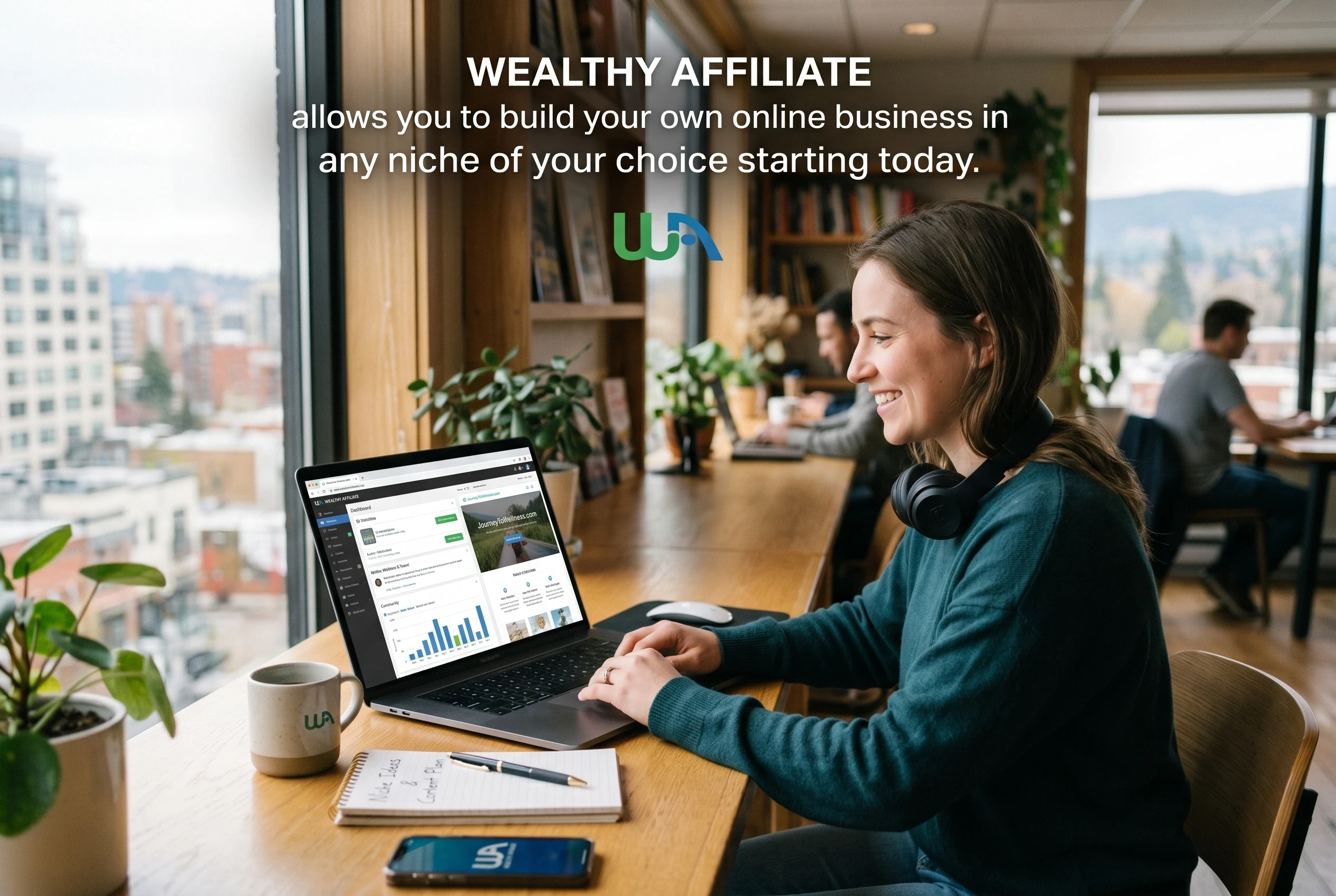 Start Your Own Online Business With Wealthy Affiliate Image using WA image studio