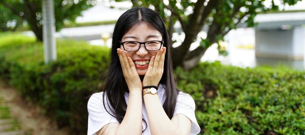 Shy Asian ESL student