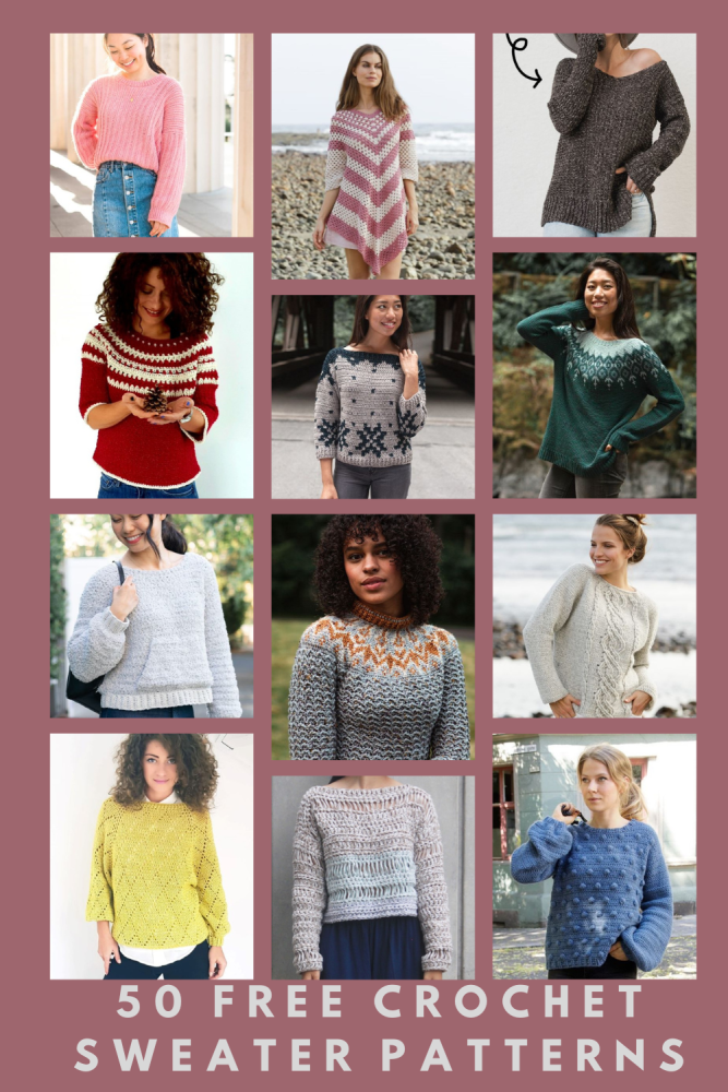 Join the crochet revolution with our comprehensive guide to 50 Free Crochet Sweater Patterns. Find your perfect pattern and start stitching today!