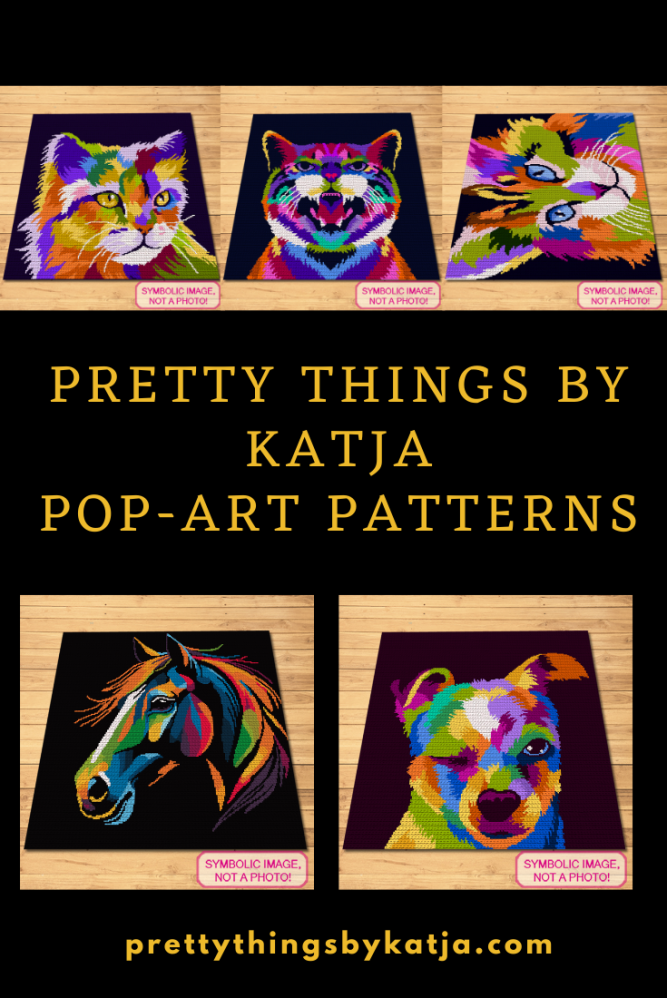 Transform yarn into vibrant art with Pretty Things by Katja's Pop-Art Crochet Patterns! Perfect for crafters seeking to add a pop of color to their work. Click to explore and start your masterpiece!