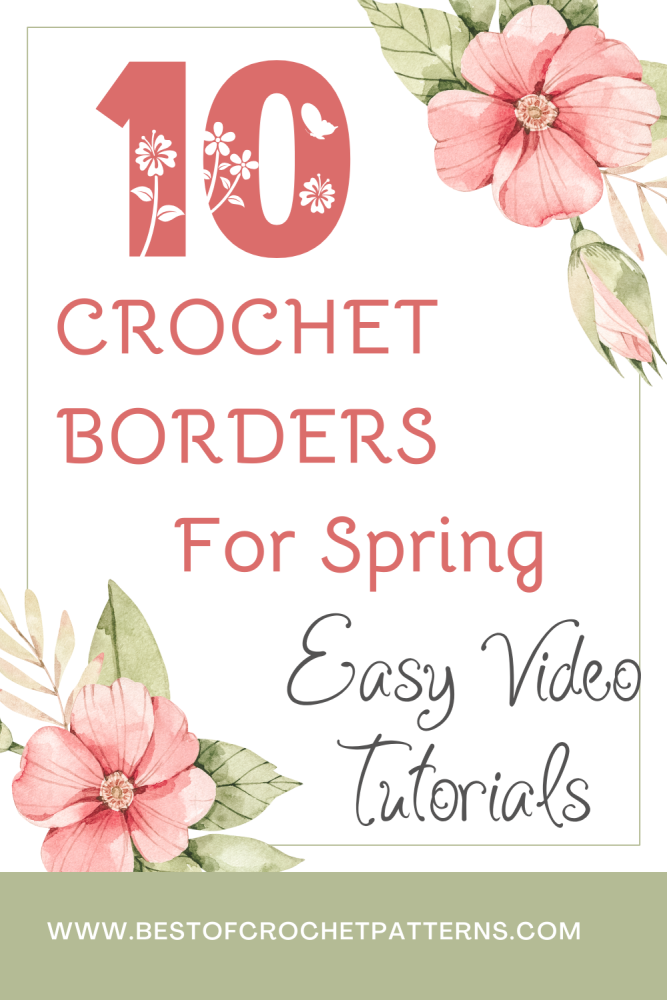 Embrace spring with easy crochet border patterns! Learn to add beautiful hearts, flowers, and more to your projects with the step-by-step video tutorials. Perfect for beginners looking to refresh their crochet work. Click to learn more!