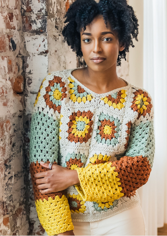 Create stunning sweaters with 10 free Granny Square crochet patterns. Perfect for adding a pop of color to your wardrobe. Click to learn more!