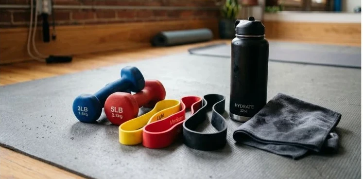 Best Home Equipment for Healthy Aging - Dumbbells and Resistance Bands