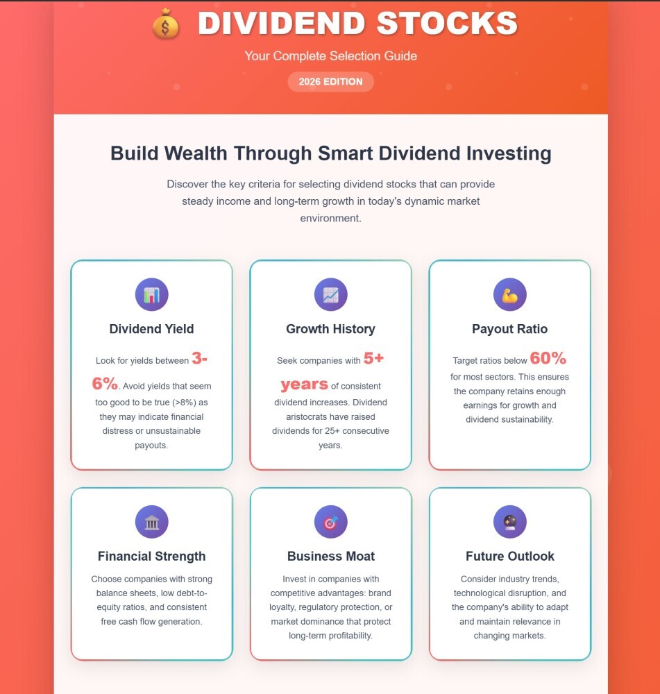 Dividend Stock Selection for 2026