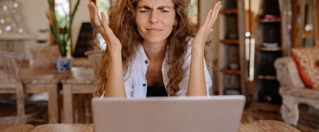 frustrated online business owner