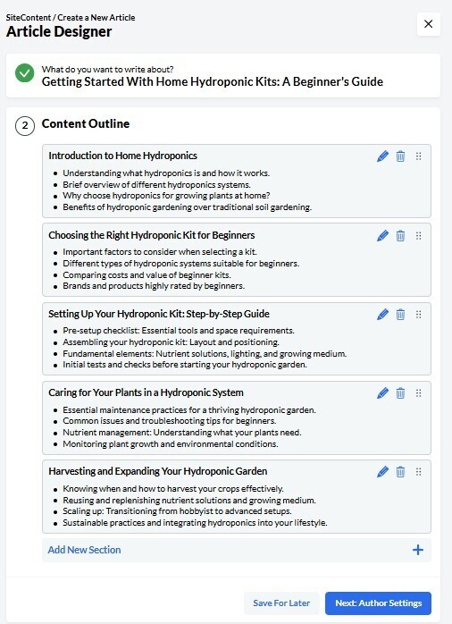 Wealthy Affiliate Article Designer