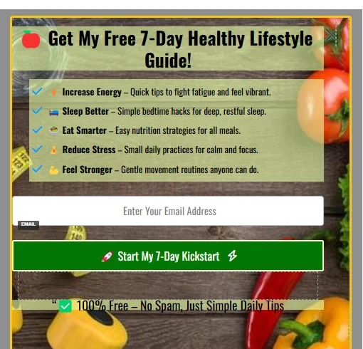 health and wellness pop up