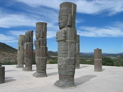 who were the toltecs - toltec statues in south america