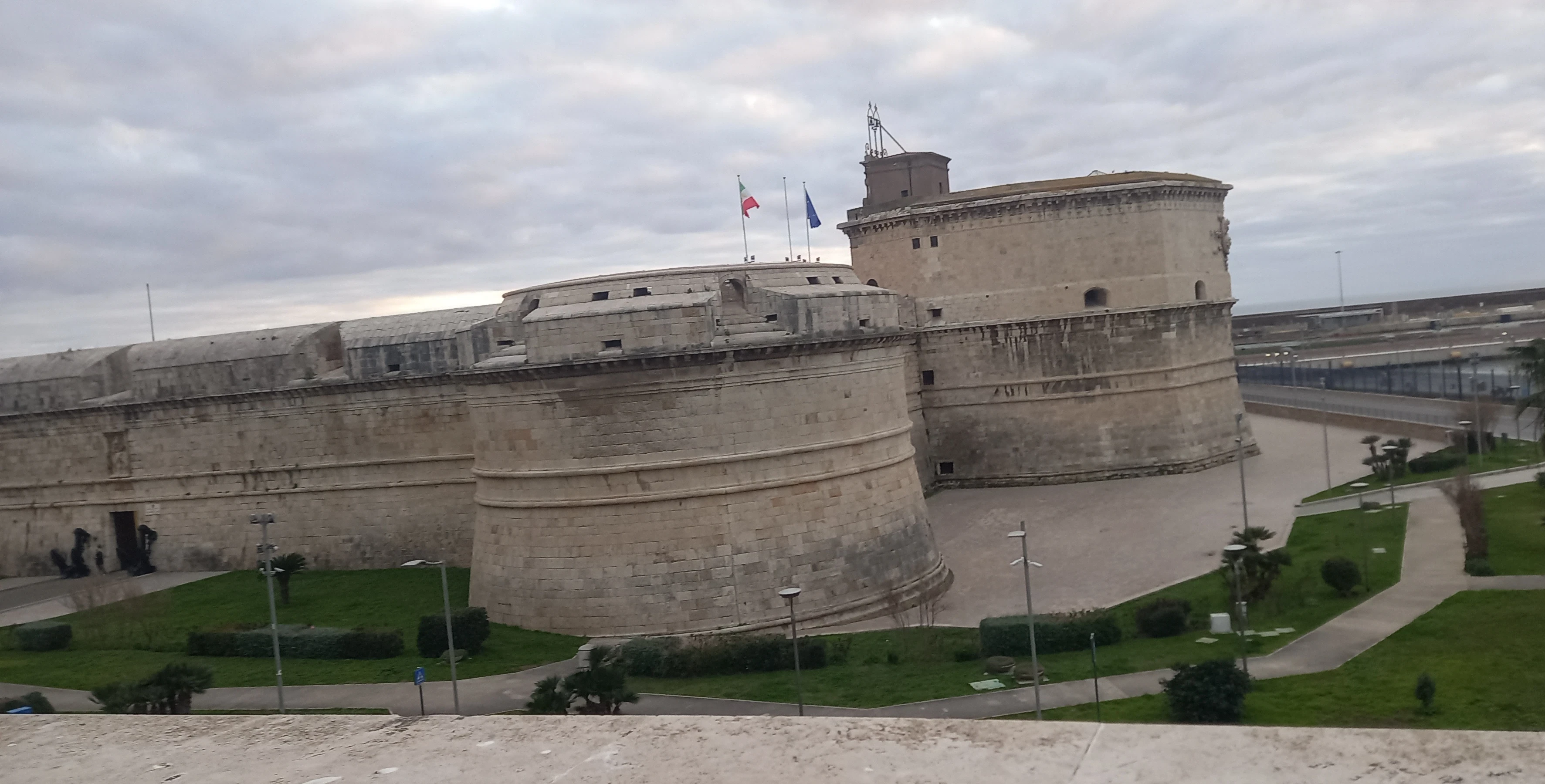 Fort Michelangelo Civitavecchia Italy during February
