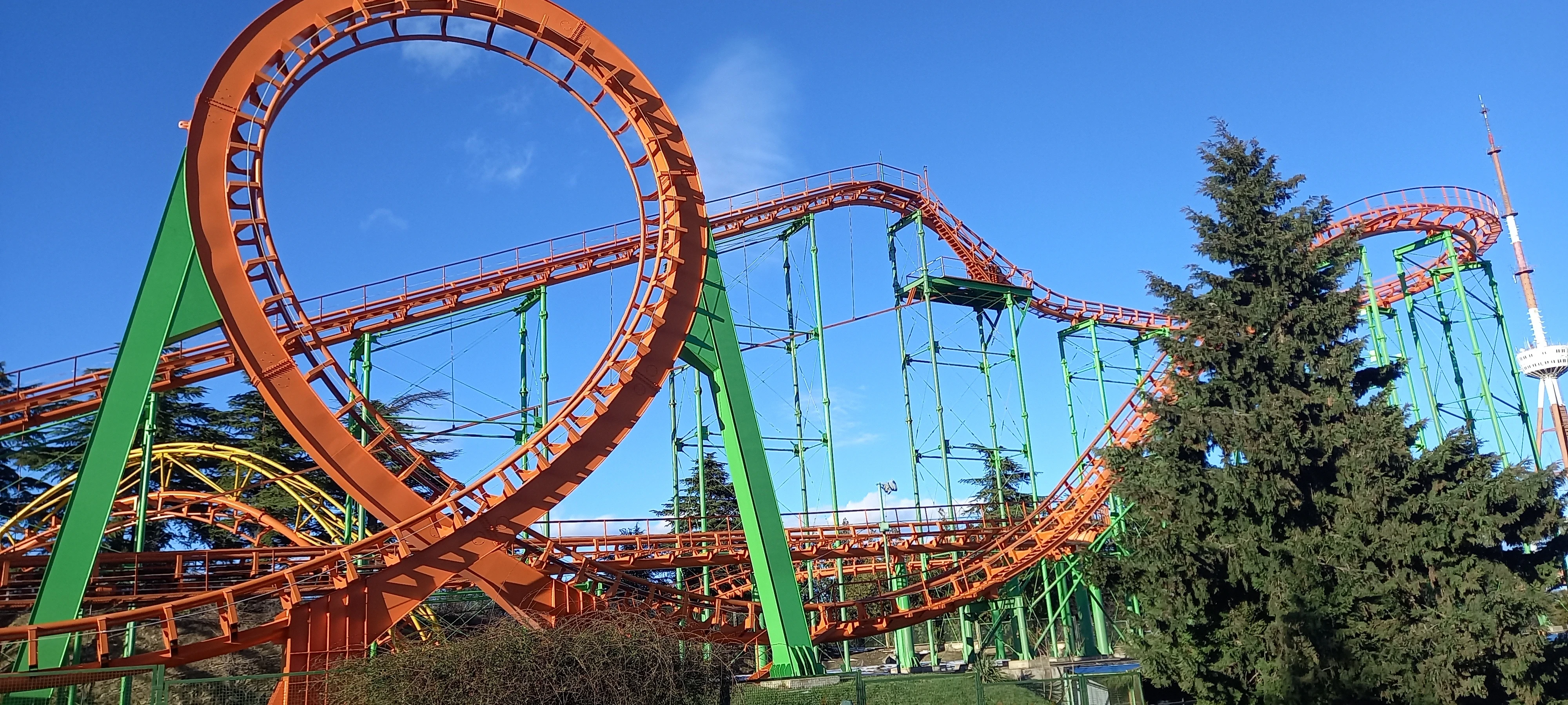 Rollercoaster at Mtatsminda Park in Tbilisi Georgia 
